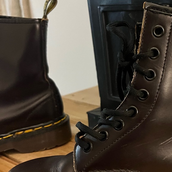 Kids/Women's Dr Martens / Wine Lace Up - Picture 3 of 10
